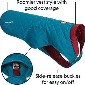 Ruffwear Stumptown Quilted Dog Jacket - Metolius Blue - XS